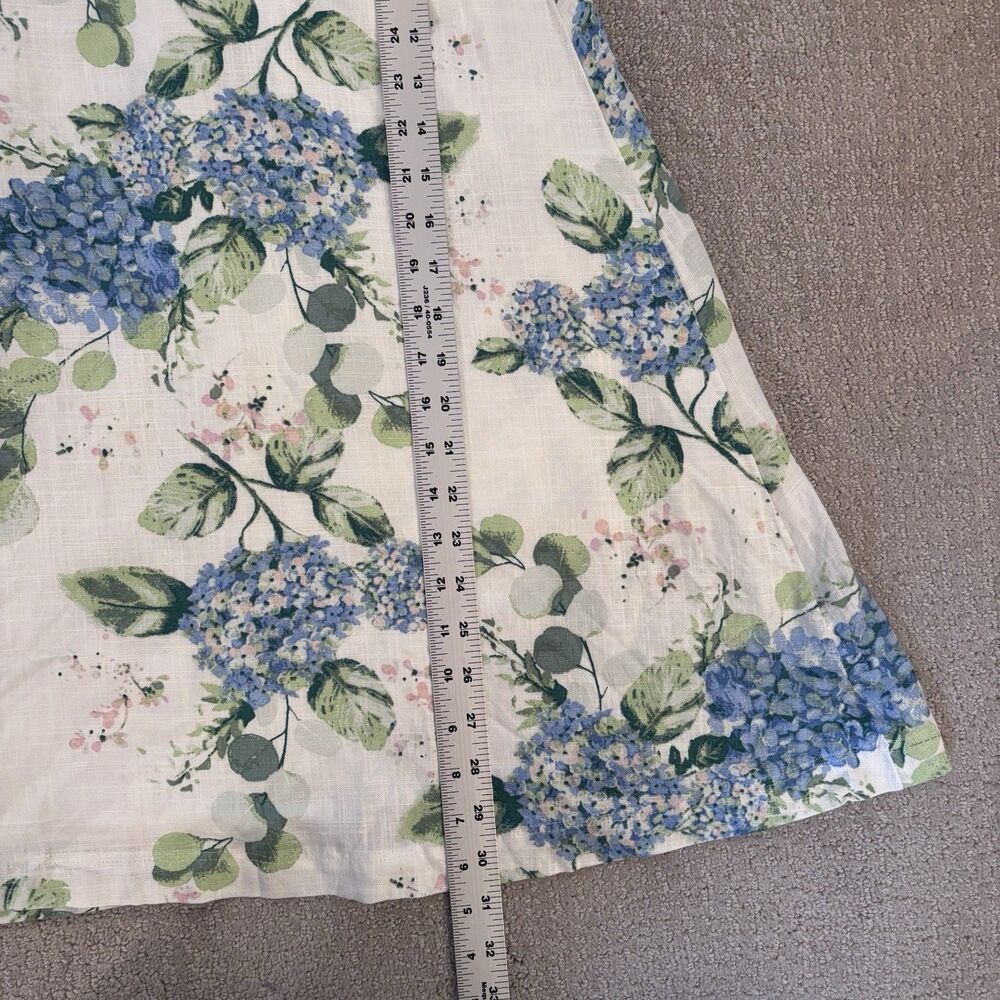 NWT Lauren Conrad Women's Midi Belted Floral Skirt Linen Blend Easter Cottage S - Picture 9 of 13